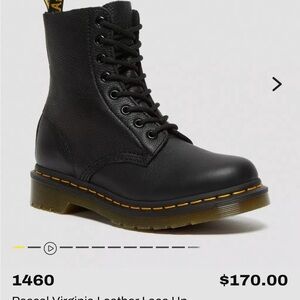 Dr. Martens Black Leather Combat Boots